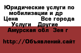 Юридические услуги по мобилизации и др. › Цена ­ 1 000 - Все города Услуги » Другие   . Амурская обл.,Зея г.